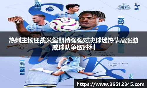 热刺主场迎战米堡期待强强对决球迷热情高涨助威球队争取胜利